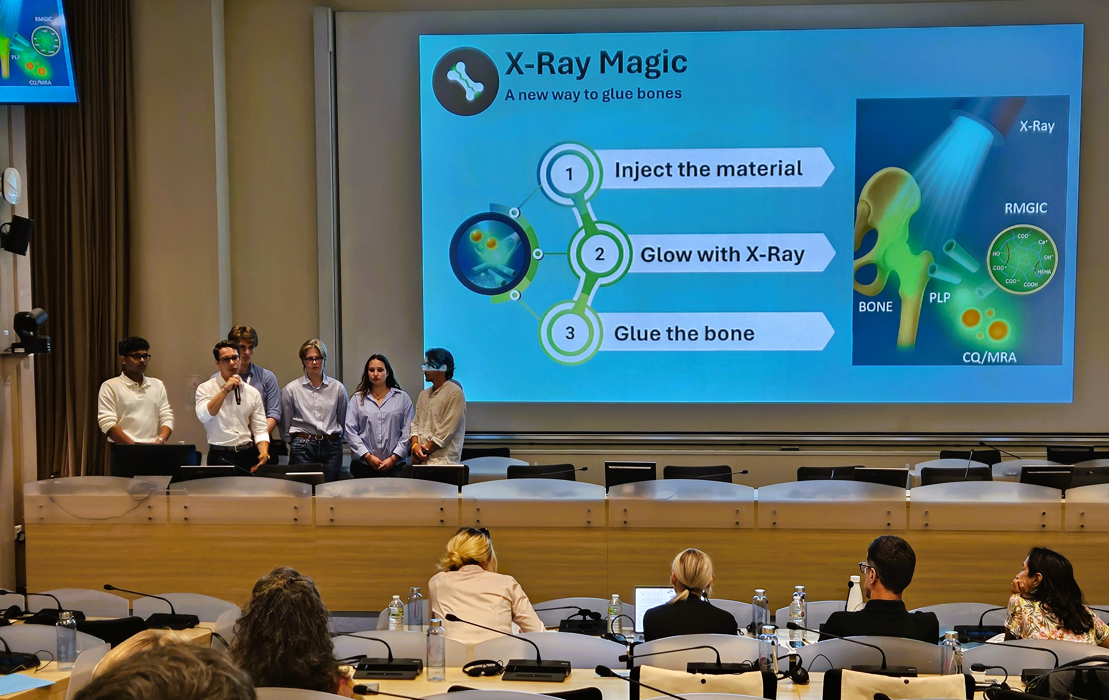 Team presenting at the CERN I.FAST challenge