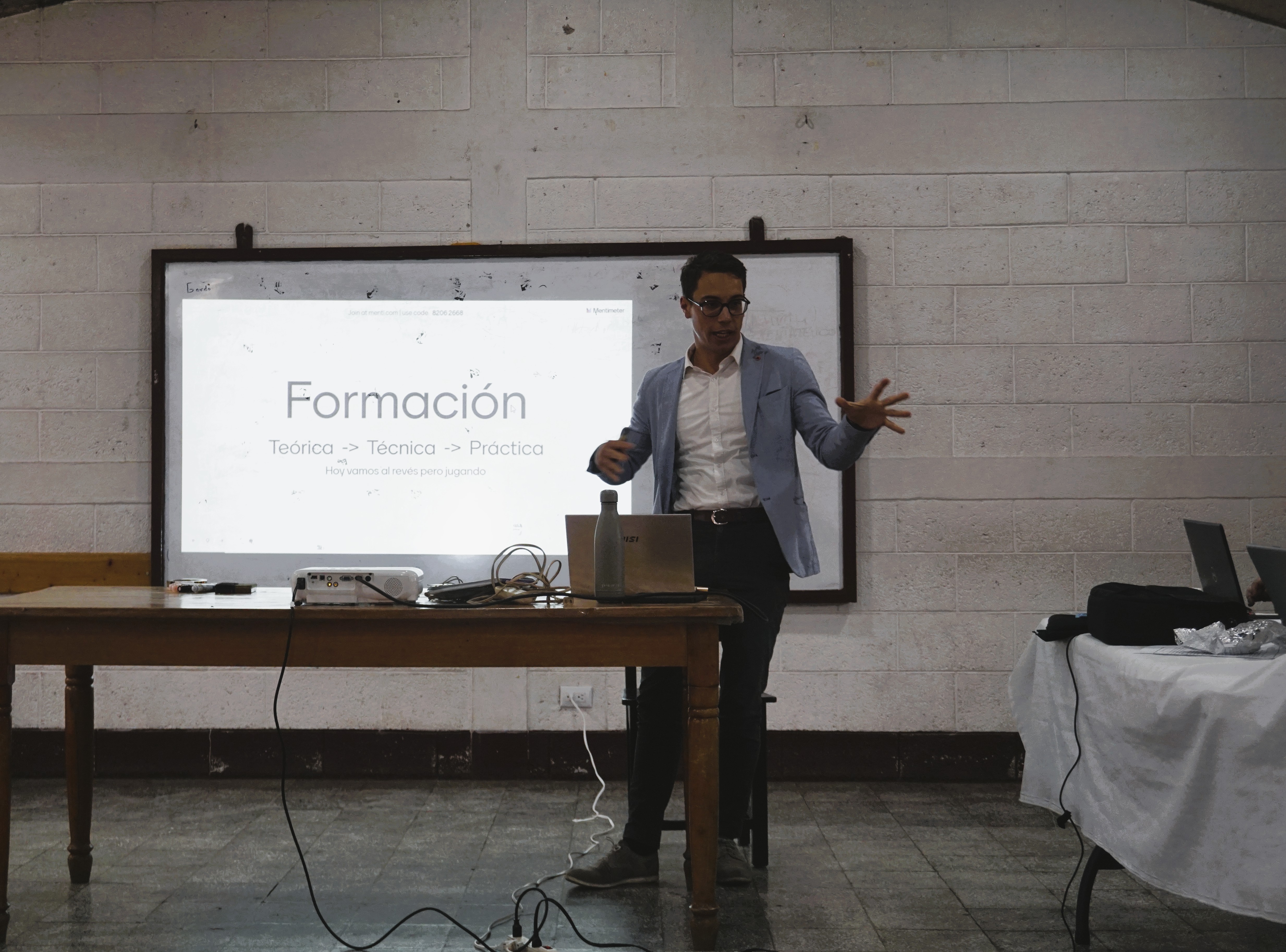 Presentig the workshop in just the local space